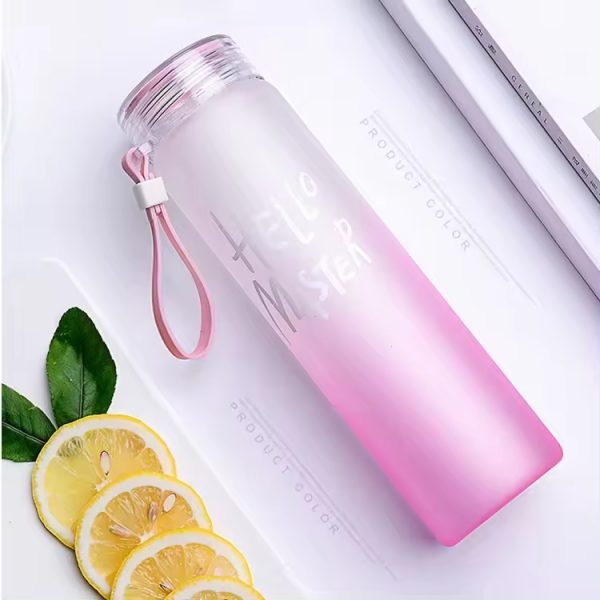 Frosted Glass Water Bottle