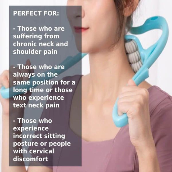 6 Wheel Pressure Point Neck Massager Relieve Neck