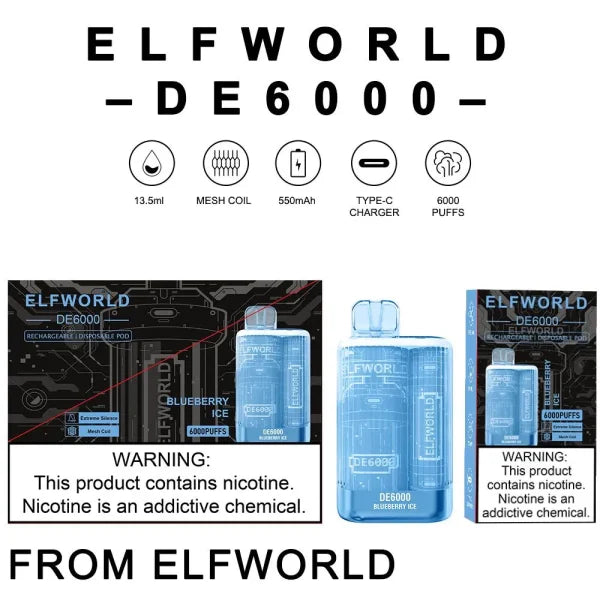 Elfworld De6000 Disposable Vape