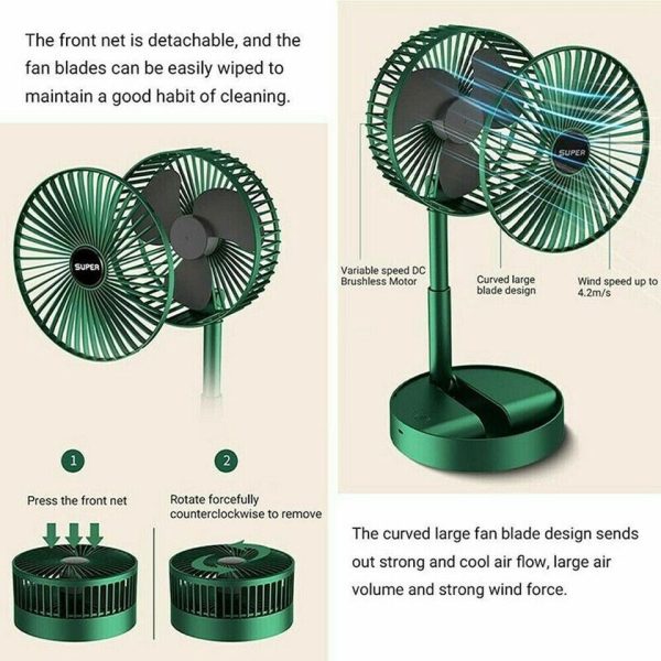 Portable Telescopic Folding Fan