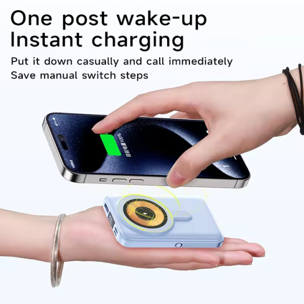 Wireless Charger Magnetic & Built-in Cables